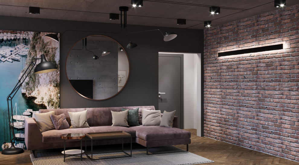 Уютный лофт в Питере, 71 м2