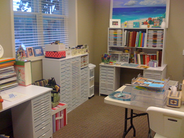 Craft room for scrapbooking - Contemporary - Home Office - birmingham