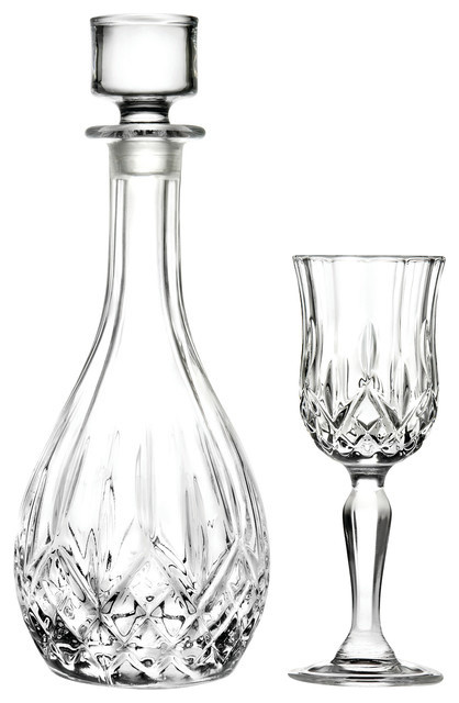 Opera 7-Piece Decanter and Liqueur Glasses Set