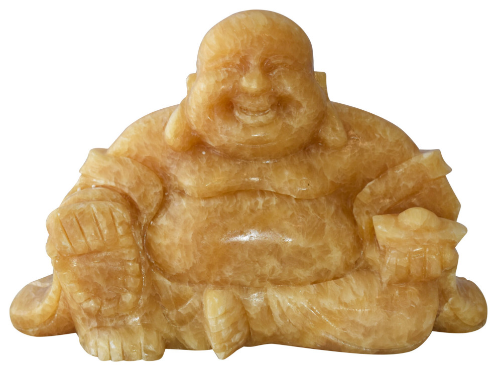 Buddha Made of Jade Statue Size 13" x 4" x 10"H Asian Decorative