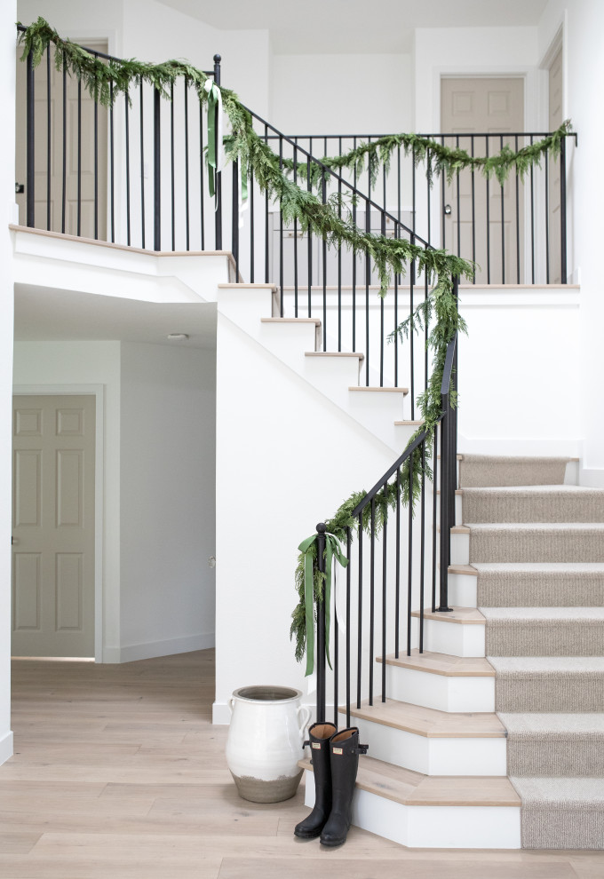 Inspiration for a beach style staircase in Orange County.