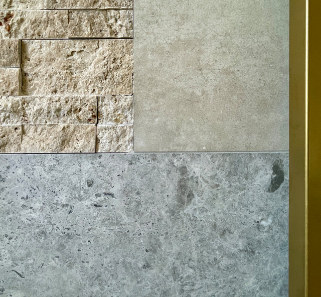 Tactile Minimalism (Loft Conversion) trendy-badevaerelse