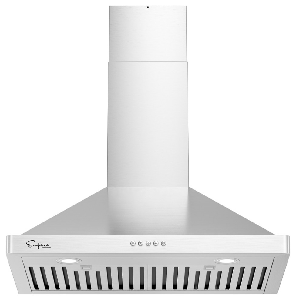 Empava 30 in. 400 CFM Wall Mount Range Hood Ducted Exhaust Kitchen Vent Modern Range Hoods