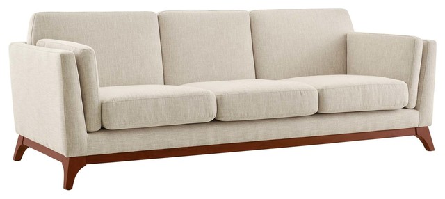 Modern Contemporary Urban Living Living Room Lounge Sofa, Beige