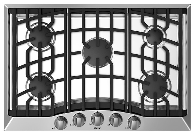 30" Wide Cooktop With 5 Burners, Natural Gas