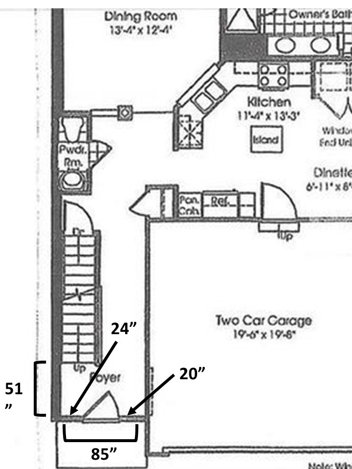 Foyer Furniture and/or Trim? Placement of Light