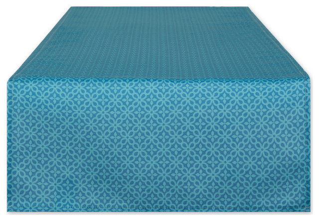 Stone Floral Print Outdoor Tablecloth With Zipper 60X84