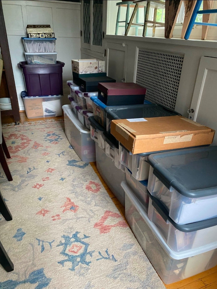 Thousands of photos in boxes