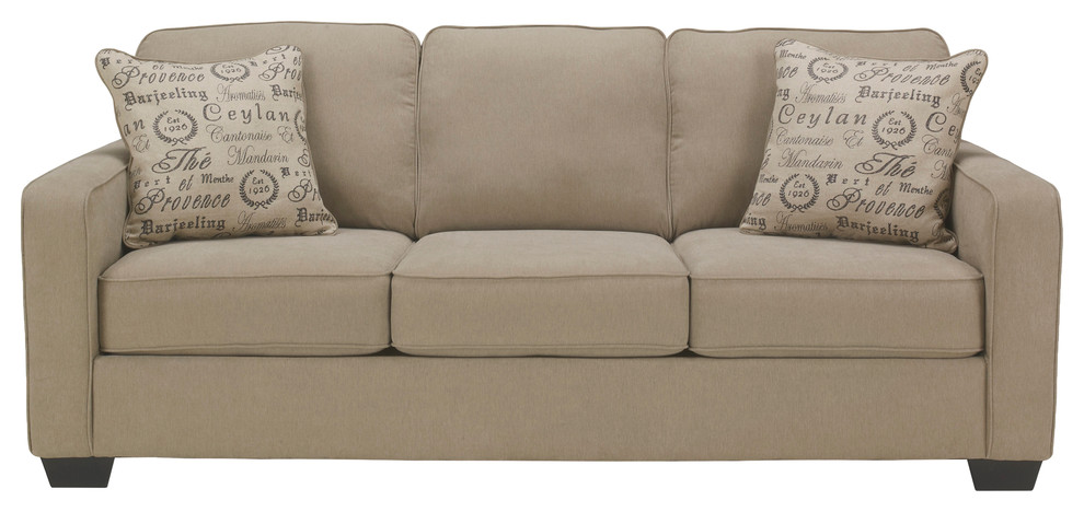MFO Comfort Sofa in Quartz Microfiber