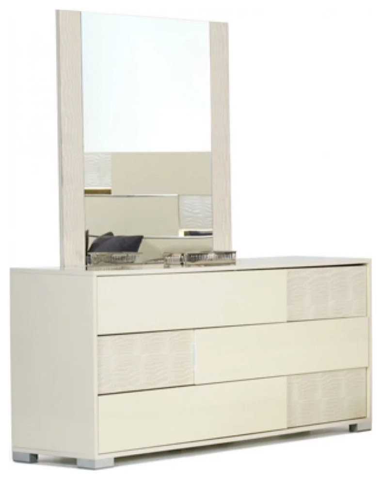 Veda Italian Modern Beige Dresser