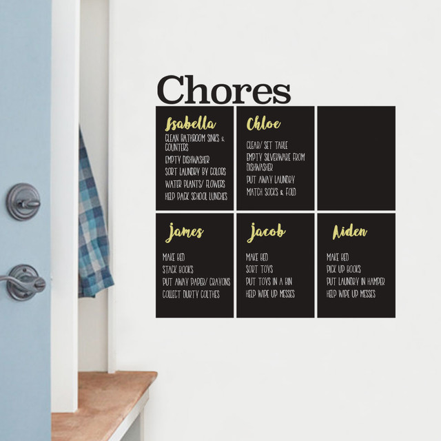 Chores Chart Chalkboard Wall Decal