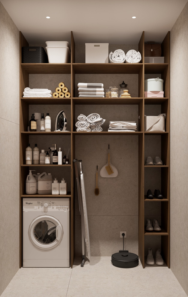 Проект квартиры в Москве, стиль ваби-саби