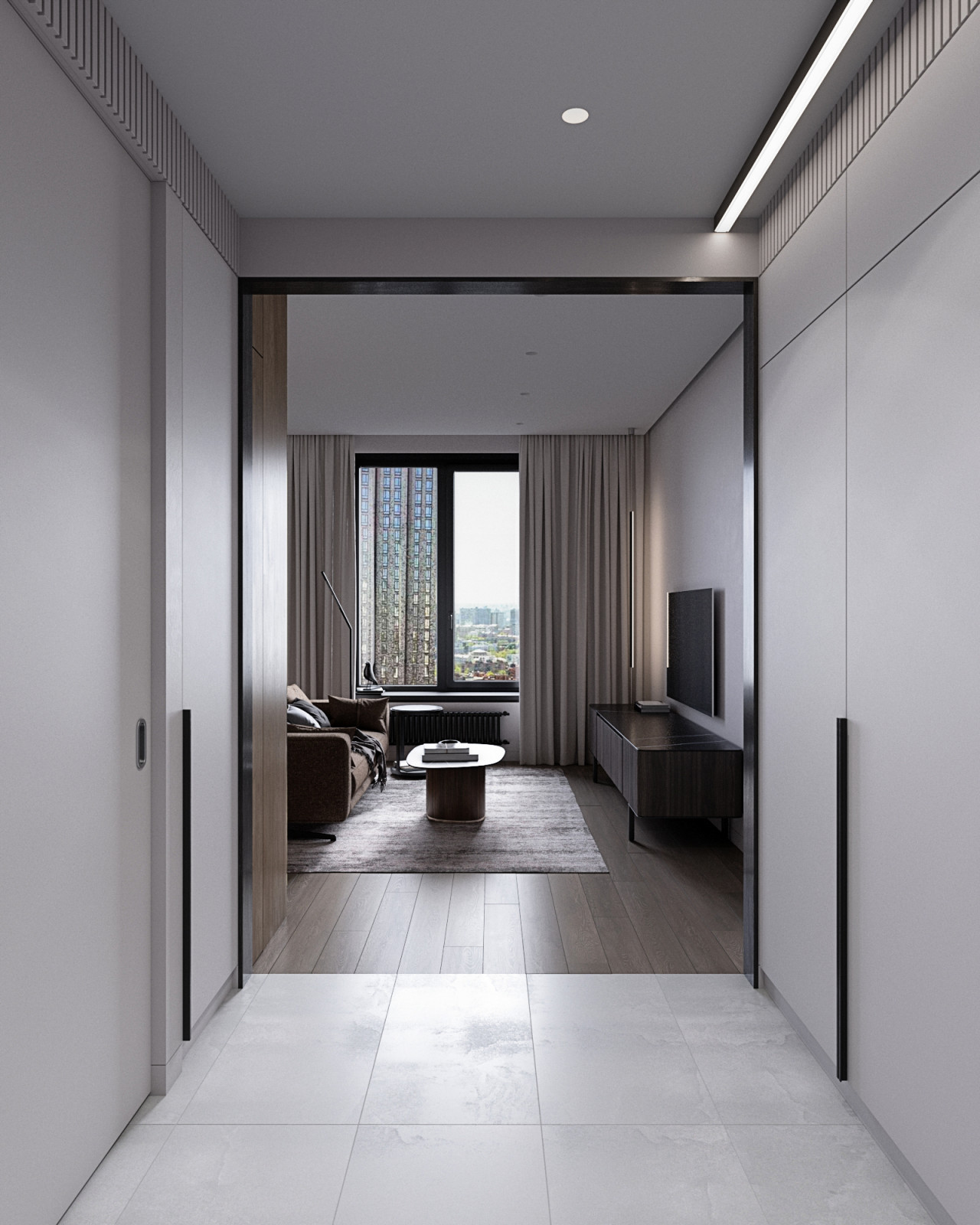 Интерьеры квартиры в ЖК Пресня-Сити