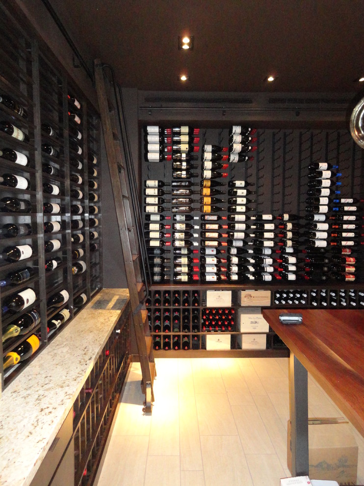 Eclectic wine cellar in San Diego.