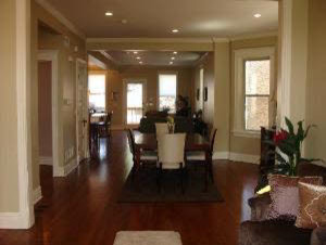 Dining room - transitional dining room idea in Chicago