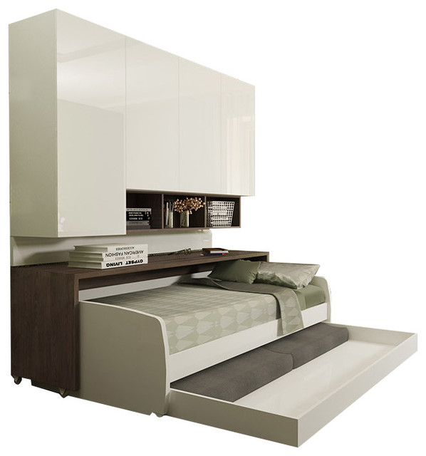 Compact Full Sofa Bed With Wall System Contemporary Sleeper