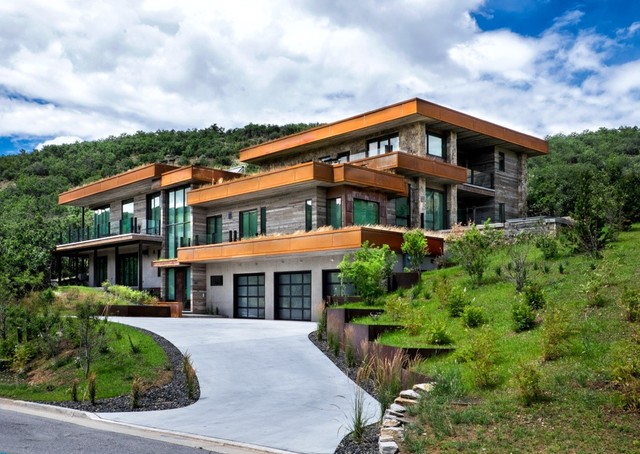 Park City Modern contemporary-fasad