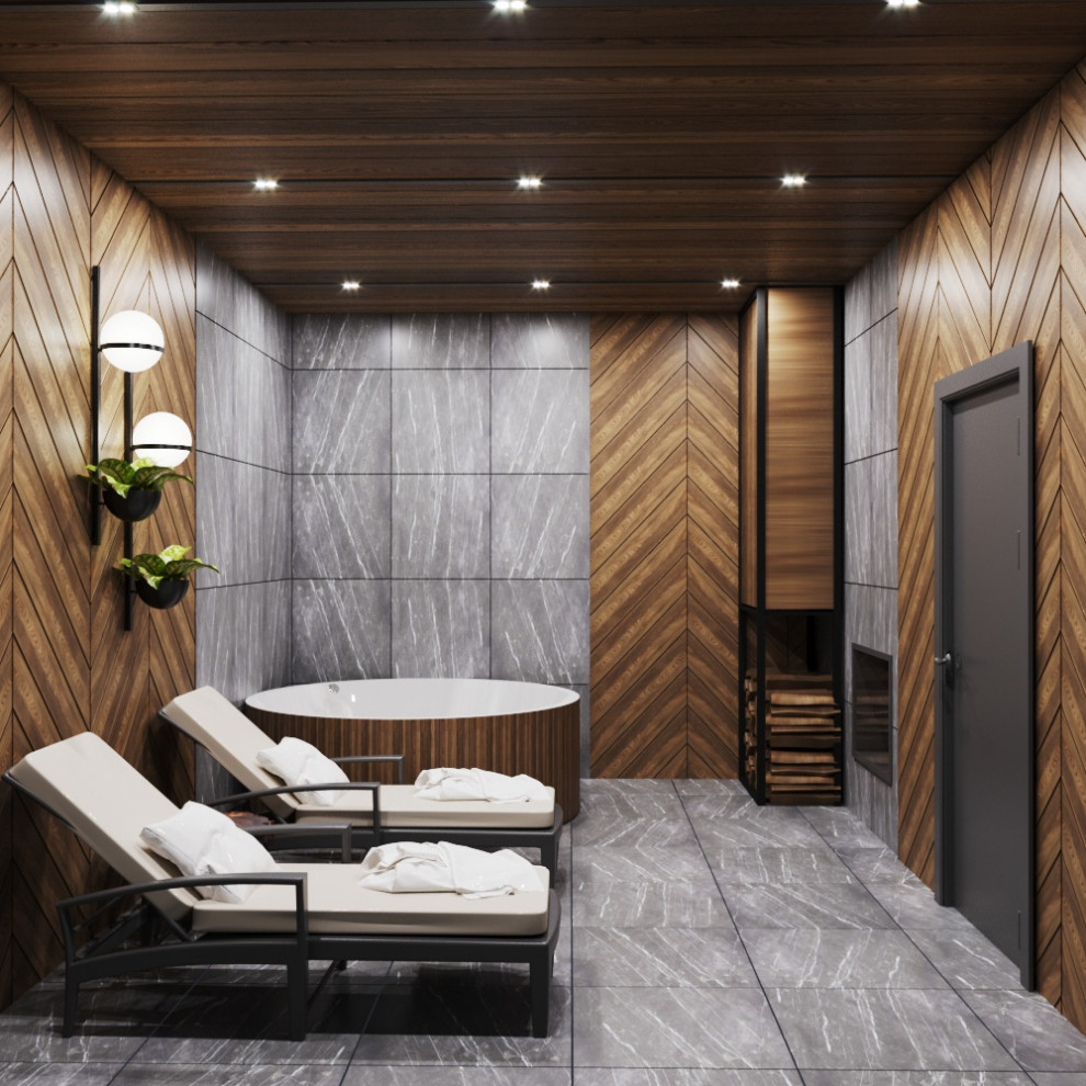 Дизайн зоны барбекю и бани