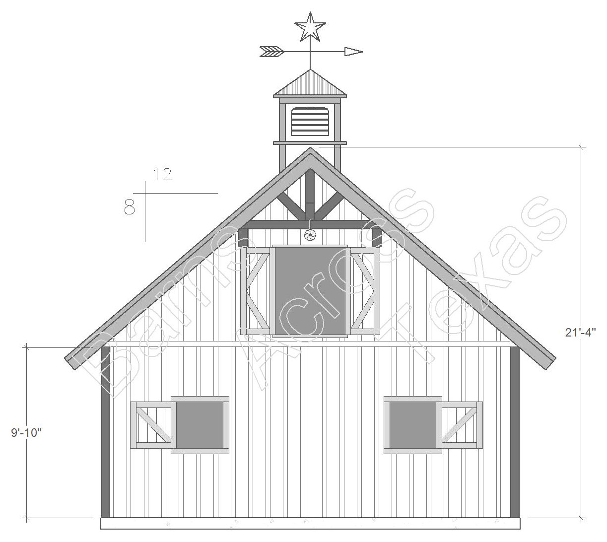 2 Stall Horse Barn w/ Loft
