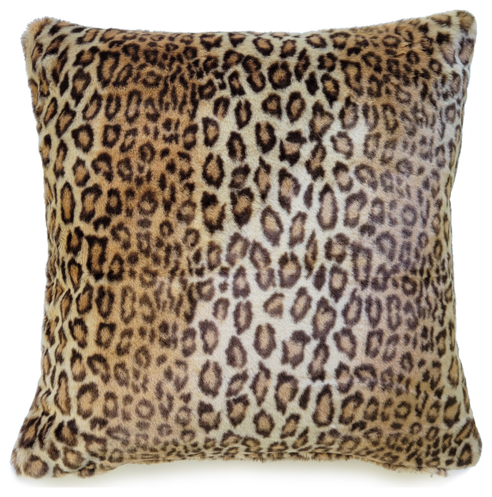 Fur Leopard Pillow