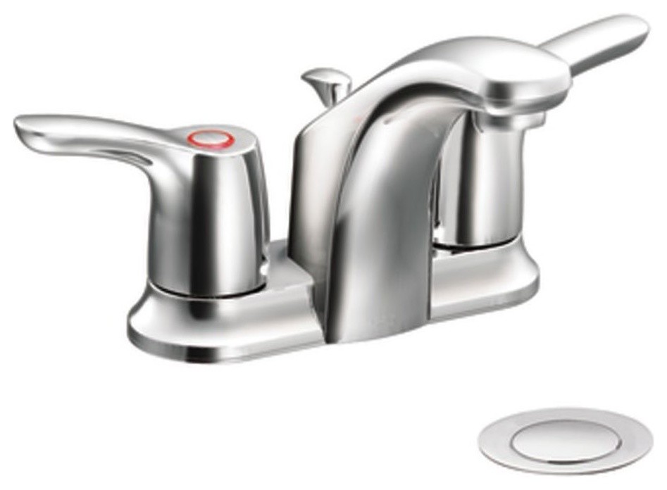 Cleveland Faucet Group Baystone Two Handle Bathroom Faucet, LeadFree, Chrome Contemporary