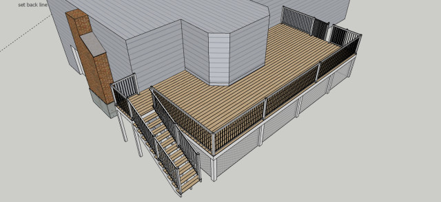 Backyard Deck klassisk-terrasse