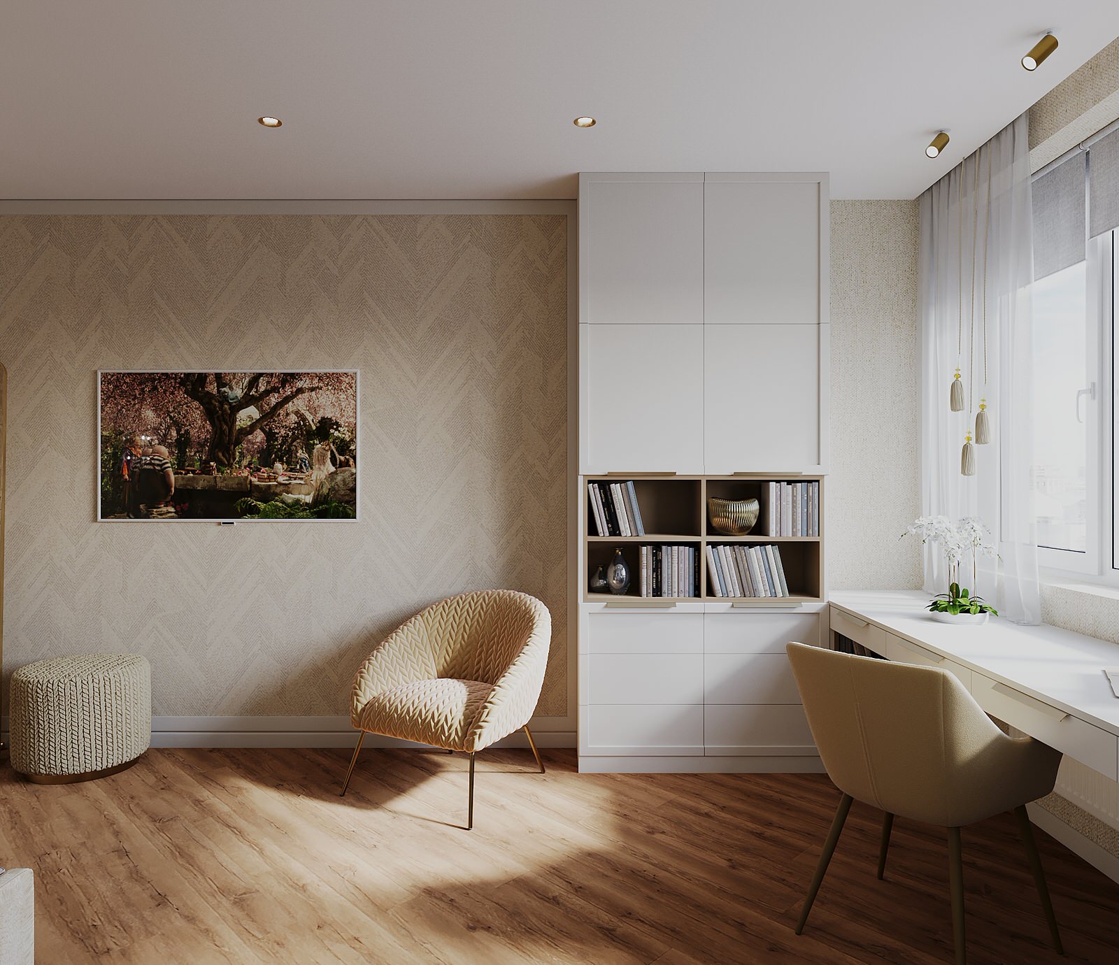 Интерьер 4-ёх комнатной квартиры_ "ПРИТЯЖЕНИЕ МАГМЫ"