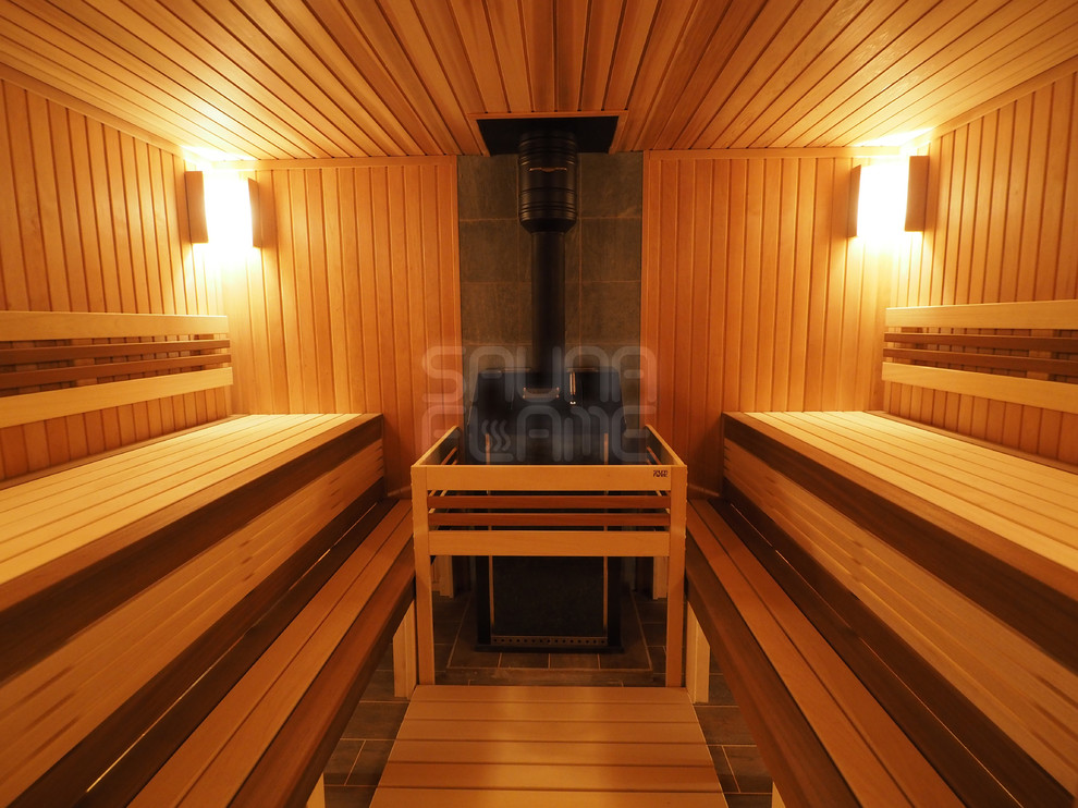 Сауна с печью в талькохлорите