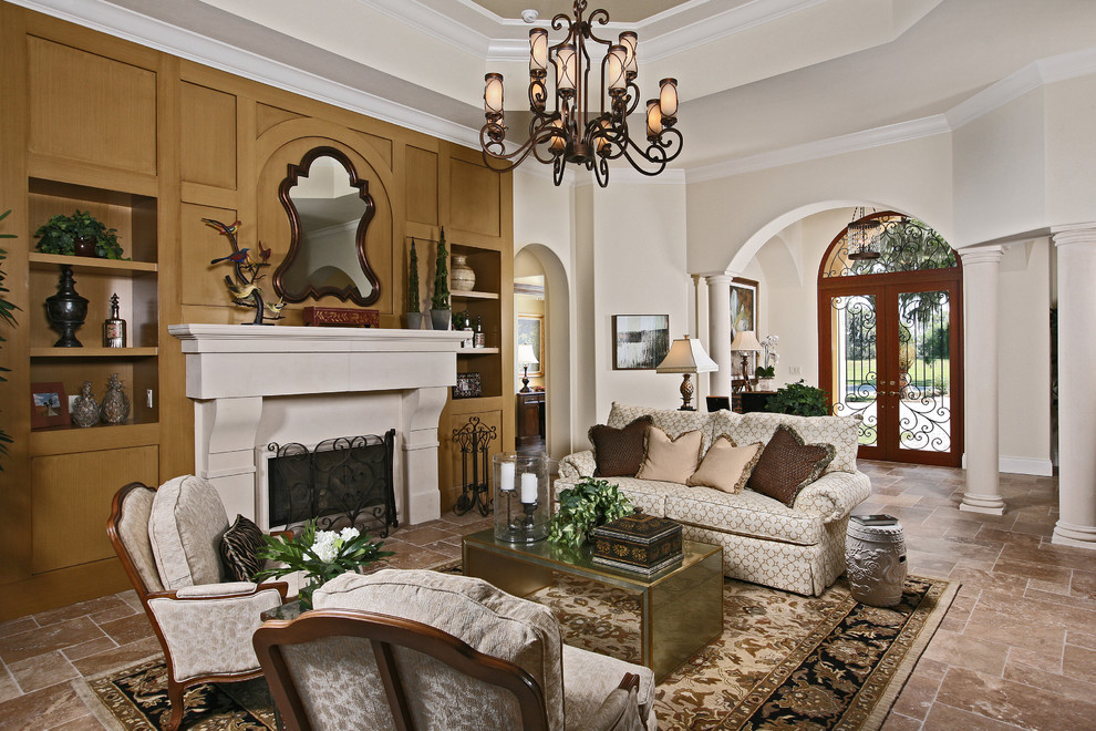 This is an example of a traditional living room in Tampa.