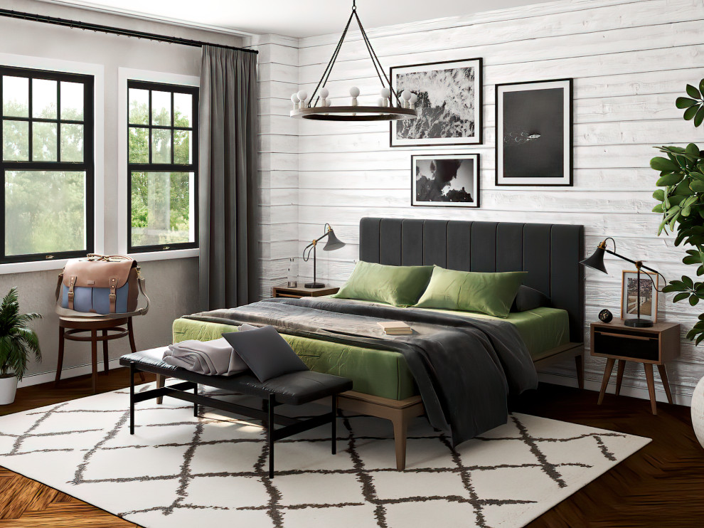 Визуализация спальни в загородном доме