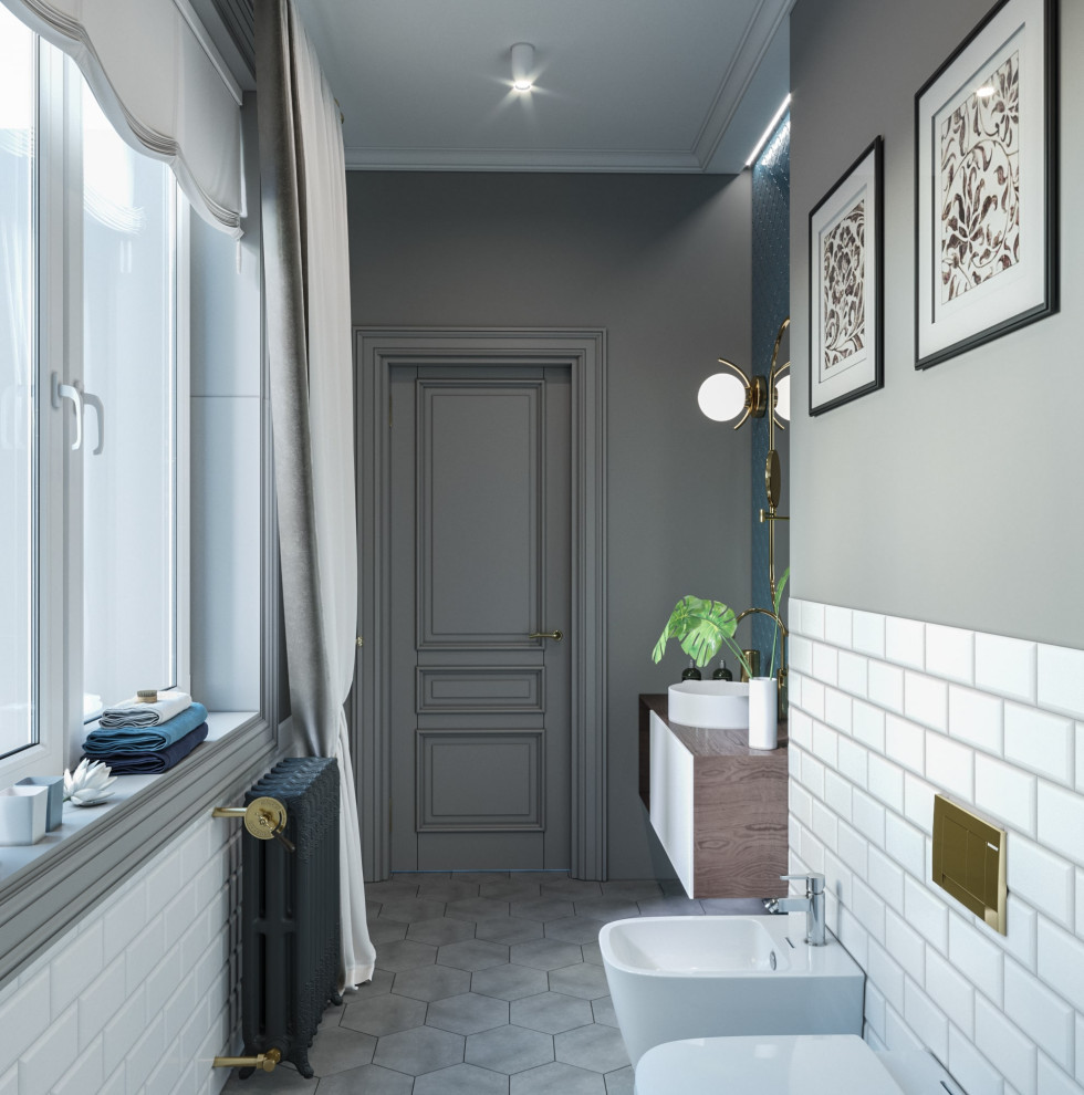 Дизайн коттеджа в неоклассическом стиле 260 кв.м. (2018 год)