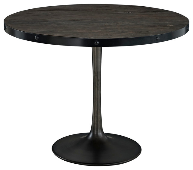 36 Kitchen Table Winda 7 Furniture Modway Eei 1197 Blk Set Drive Wood Top Dining Table In Black Midcentury