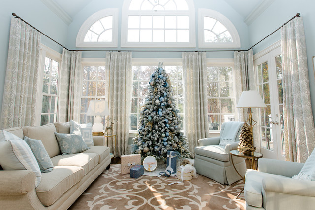 Holiday Decorating Blue Velvet Christmas Klassisch Modern