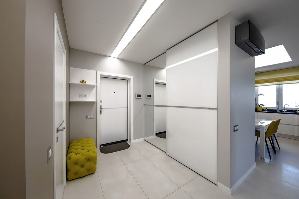 Дизайн квартиры в современном стиле с  акцентами.