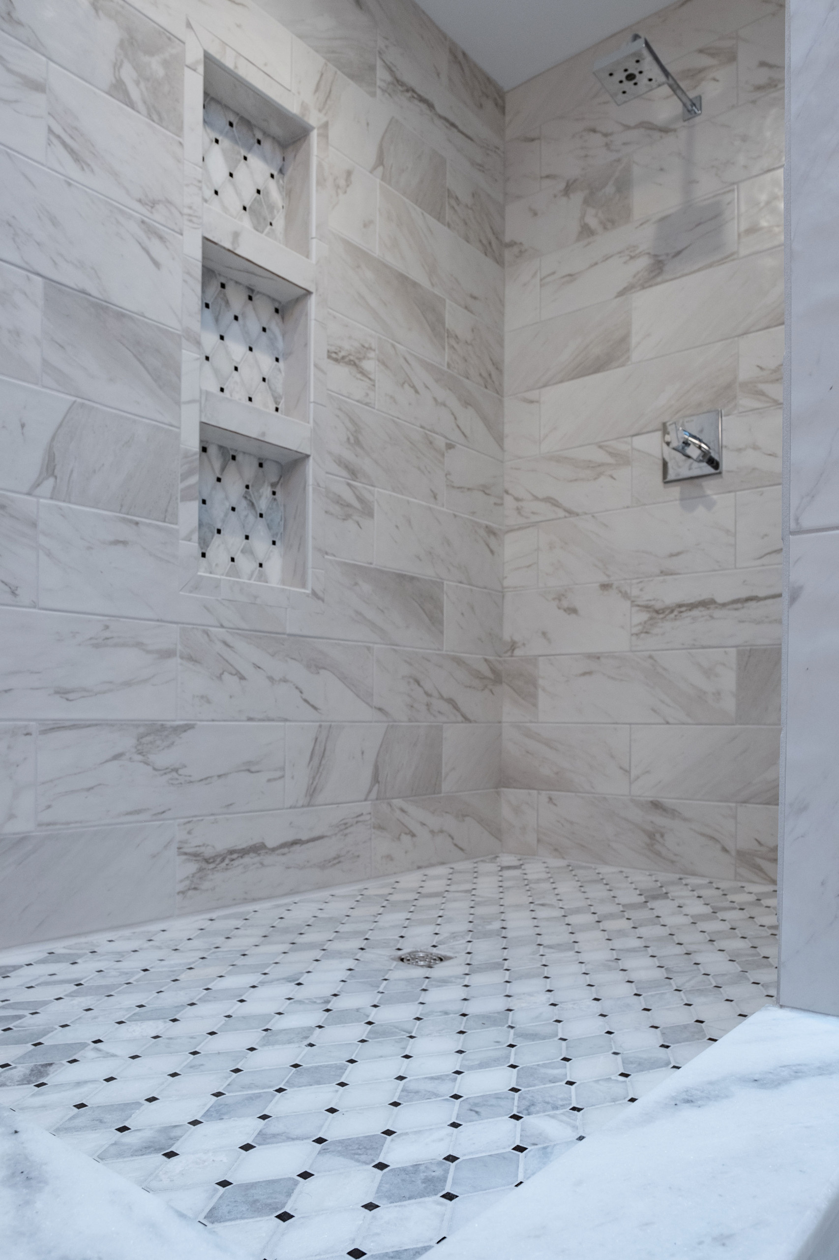 Porcelain Carrara Master Bathroom