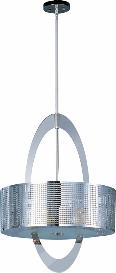 Mirage 5-Light Pendant shown in Polished Nickel by Maxim