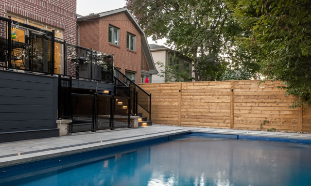 2022 Projects Gallery - Backyard Composite Deck and Swimming Pool swimming-pool