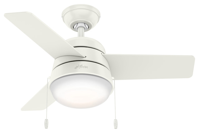 Hunter Fan Company 36 Aker Fresh White Ceiling Fan With Light