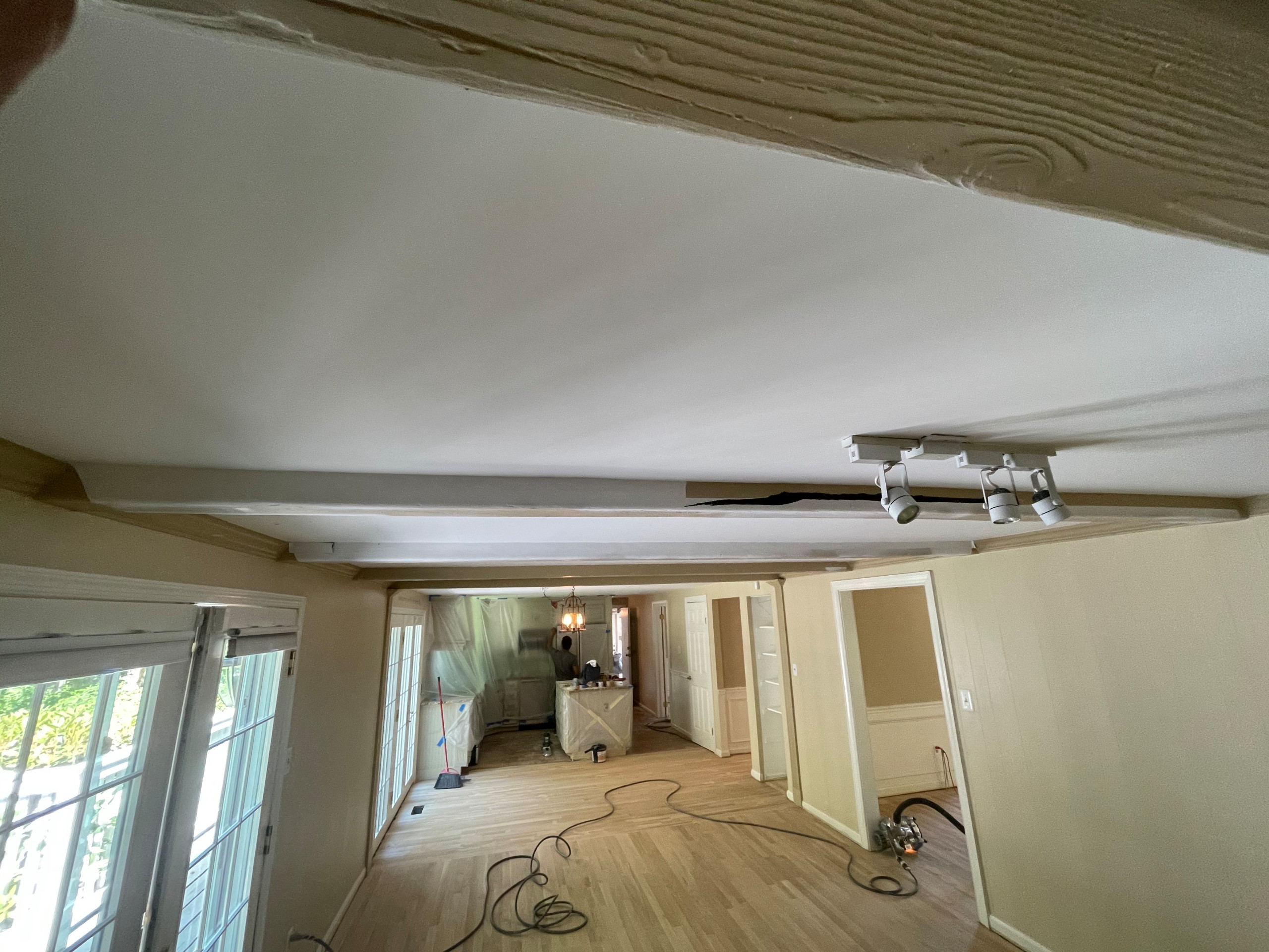 Popcorn ceiling removal and paint