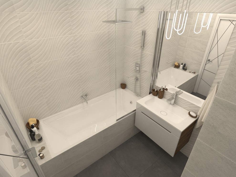 Интерьер квартиры-студии в ЖК "Караваиха"