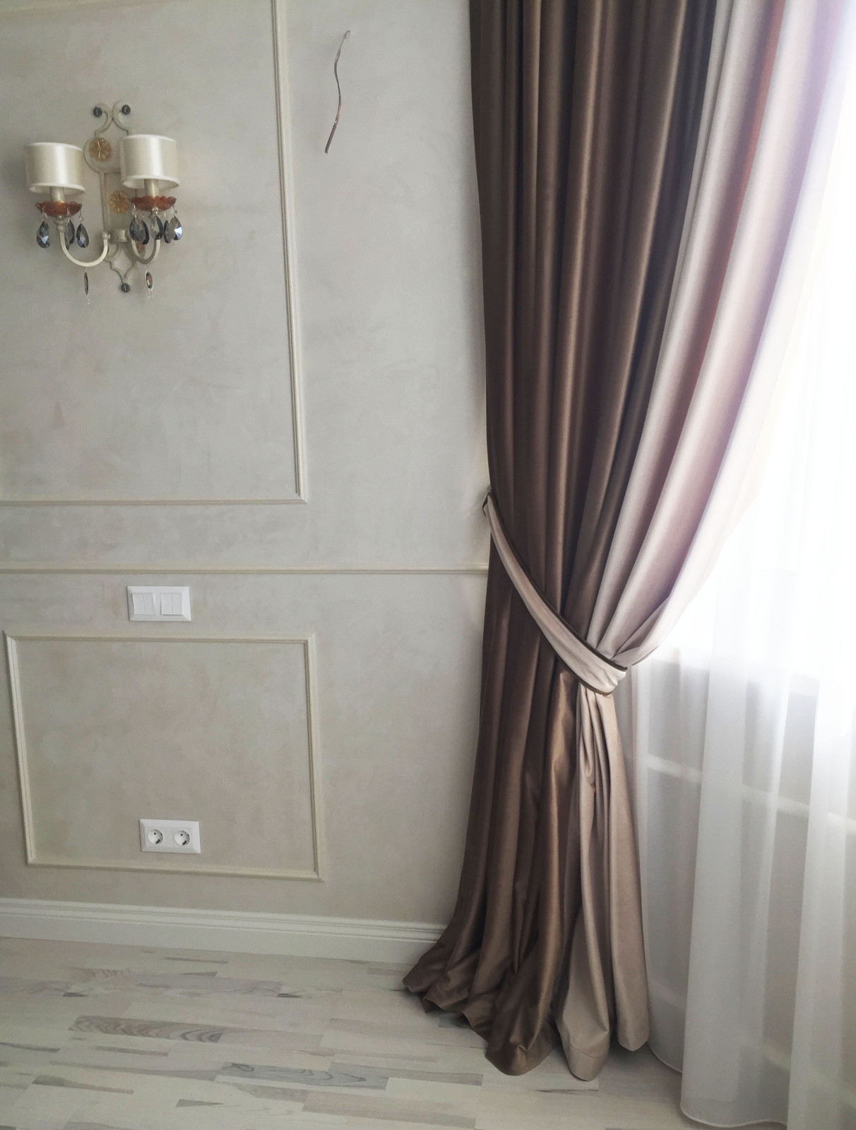 Текстильное оформление квартиры На Мичуринском проспекте