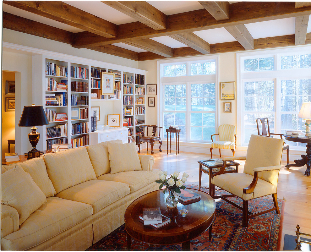 This is an example of a traditional living room in Portland Maine.