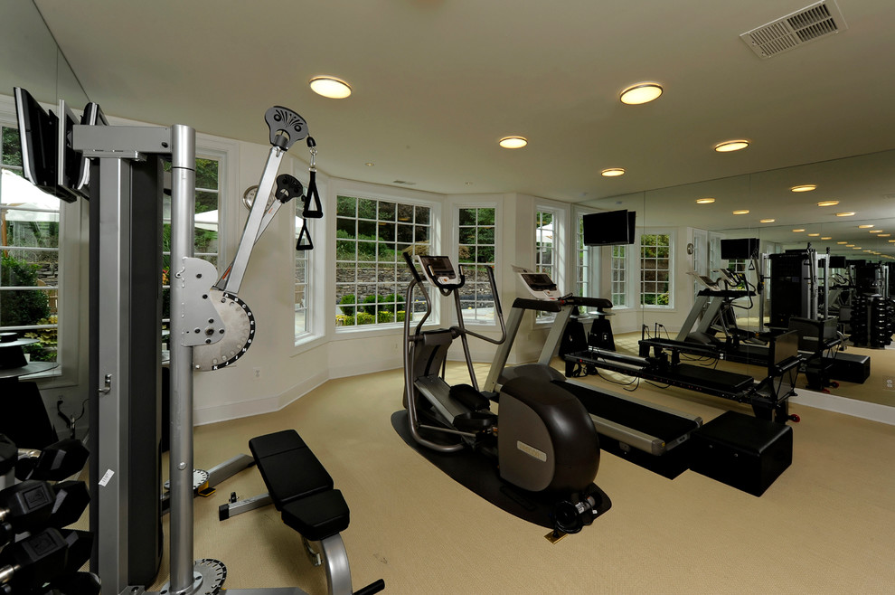 Design ideas for a transitional multipurpose gym in DC Metro.