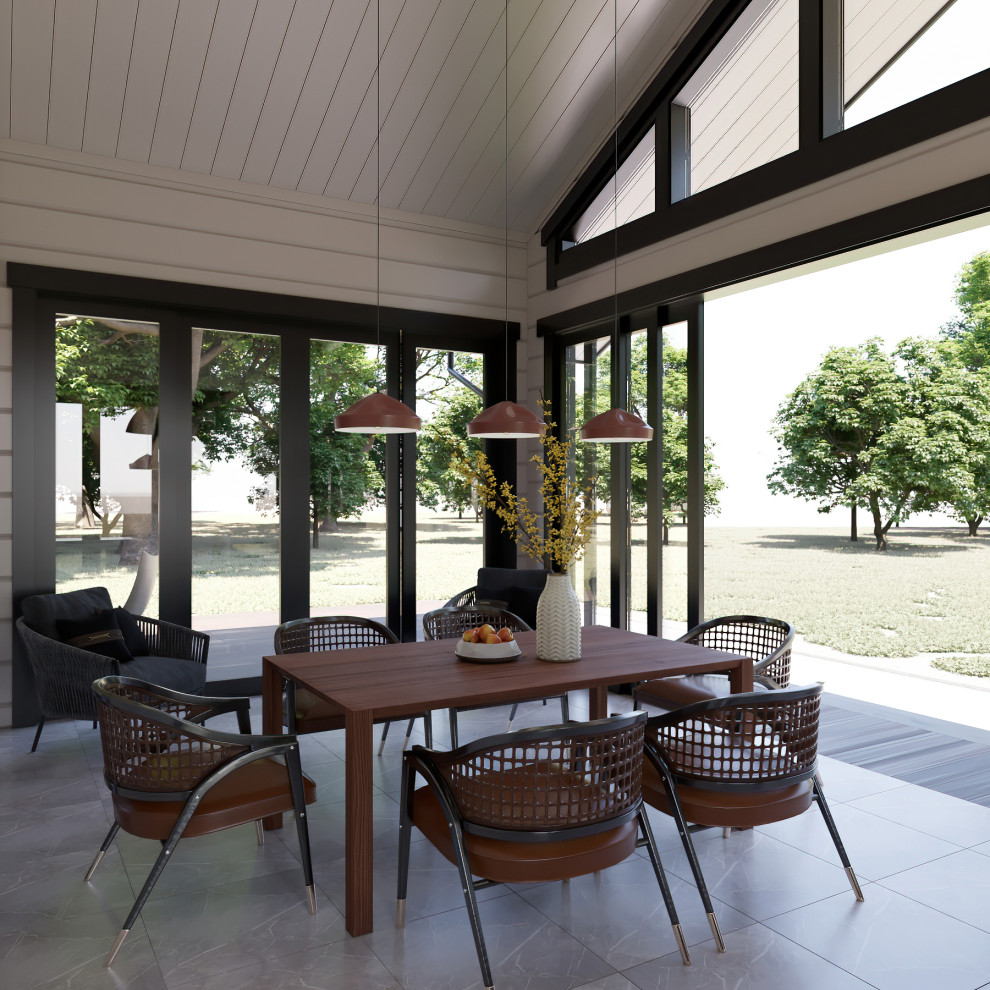 Уютная баня в современном исполнении