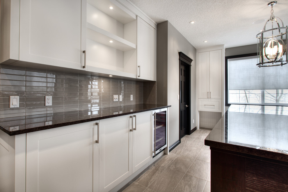 Transitional kitchen photo in Calgary