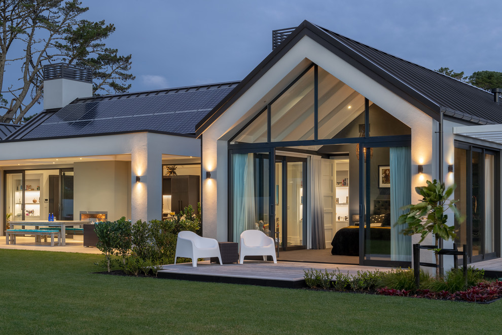 This is an example of a contemporary home design in Auckland.
