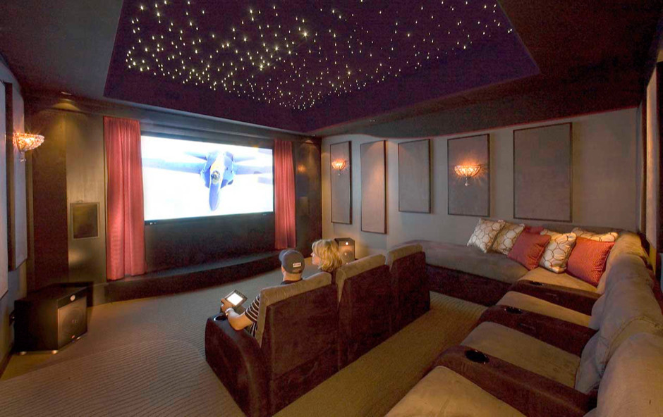 Traditional home theatre in Phoenix.