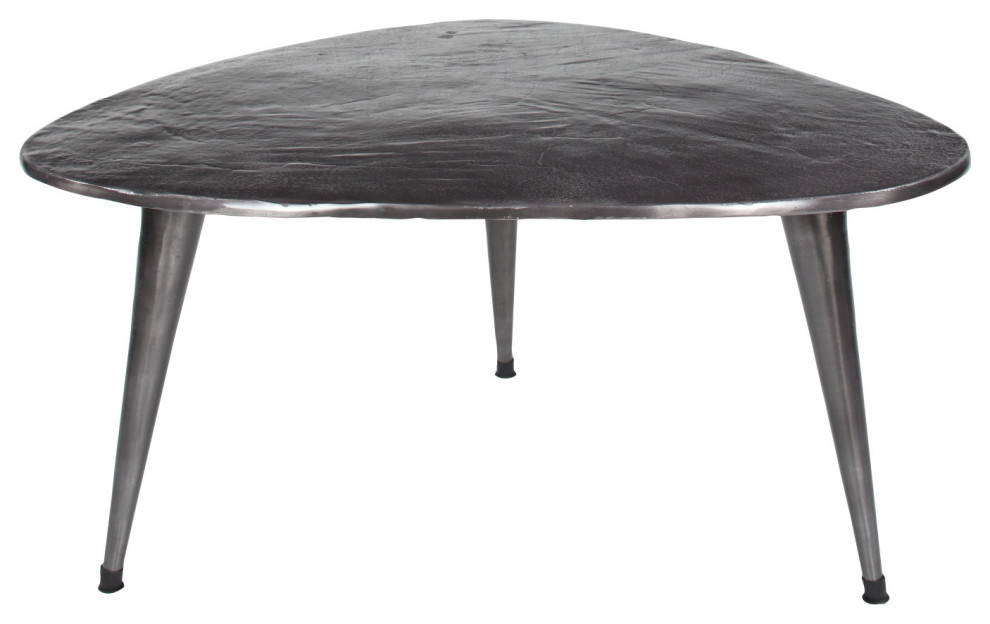 Metallic Mid Century Kidney Shaped Large Coffee Table W Beaded Kidney Shaped Large Coffee Table