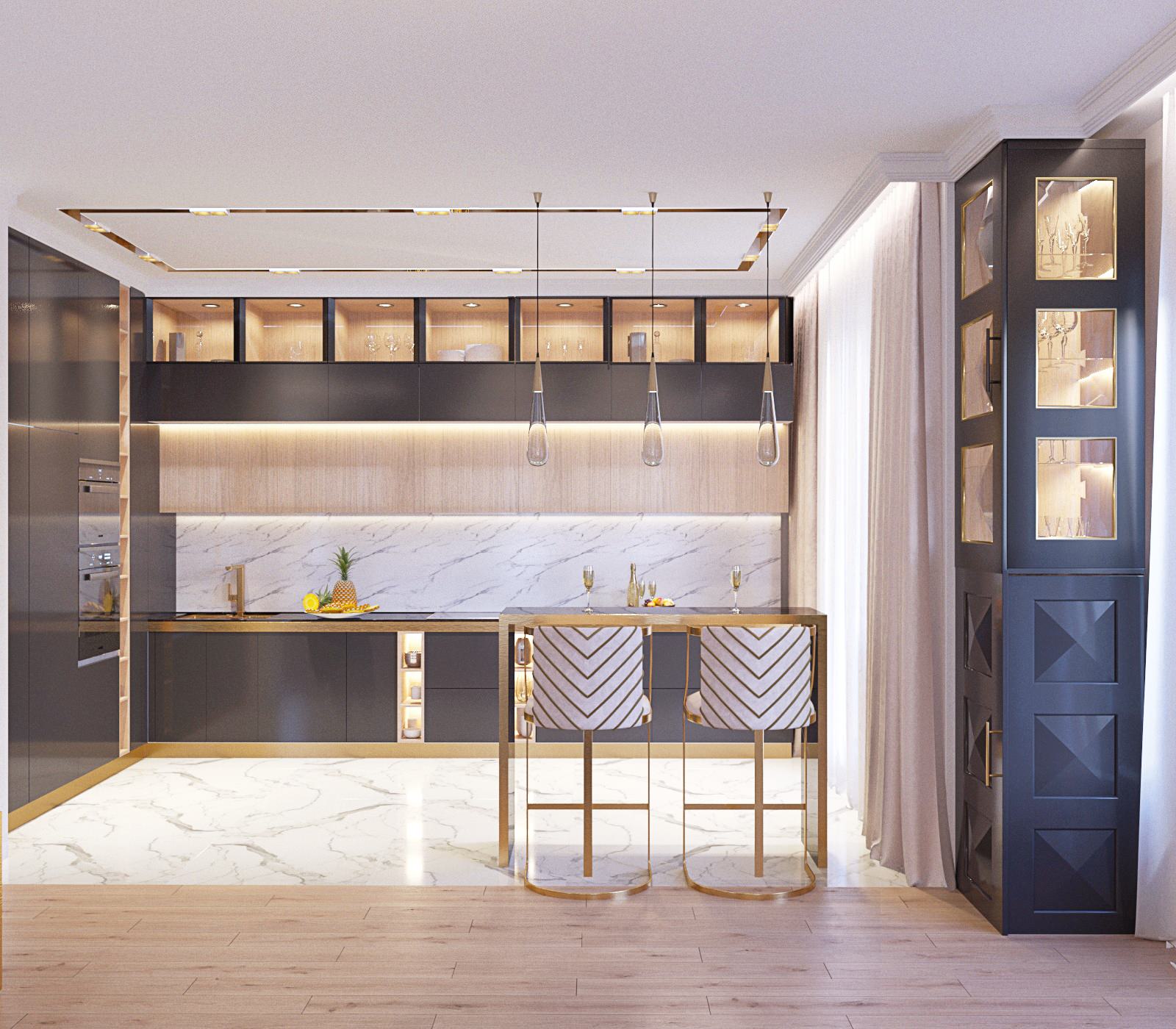 Квартира на Крестовском острове, 178 м2