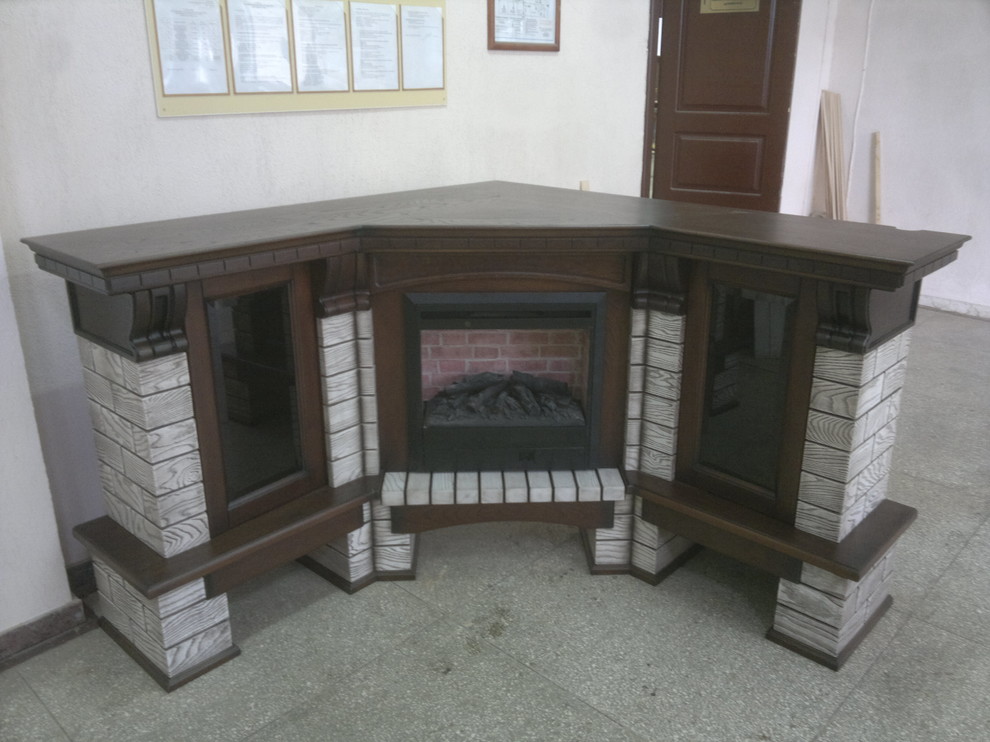 corner fireplace
